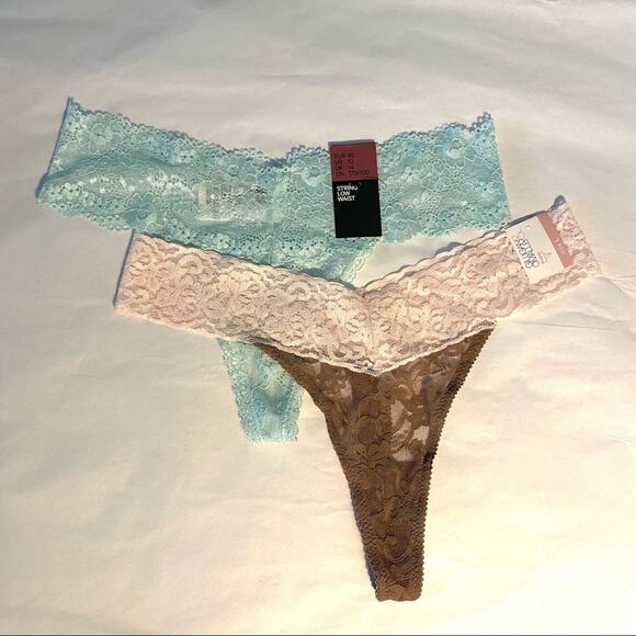 2pc lot bundle Lace thongs sz L  H&M and Target NWT gift quality - Picture 8 of 8
